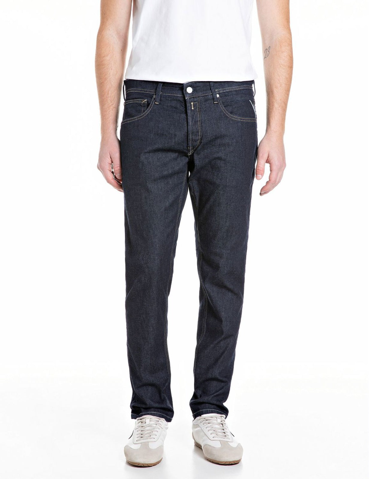 Jeans Willbi blue denim uomo regular fit Replay