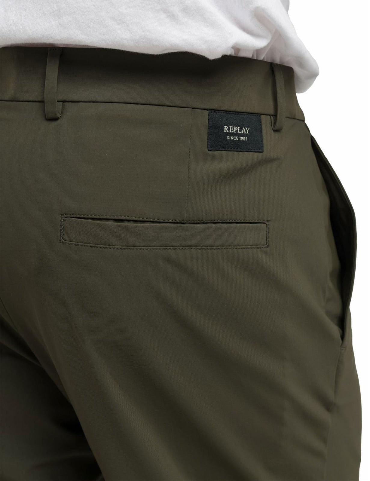 Pantalone uomo regular fit Replay verde