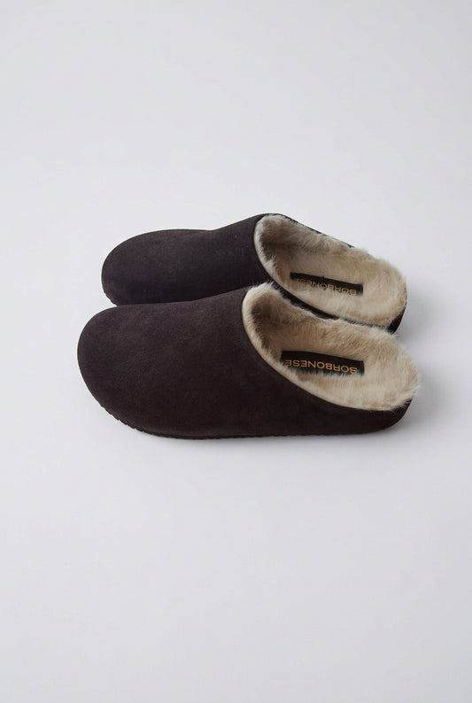 Sabot eco pelliccia Borbonese marrone