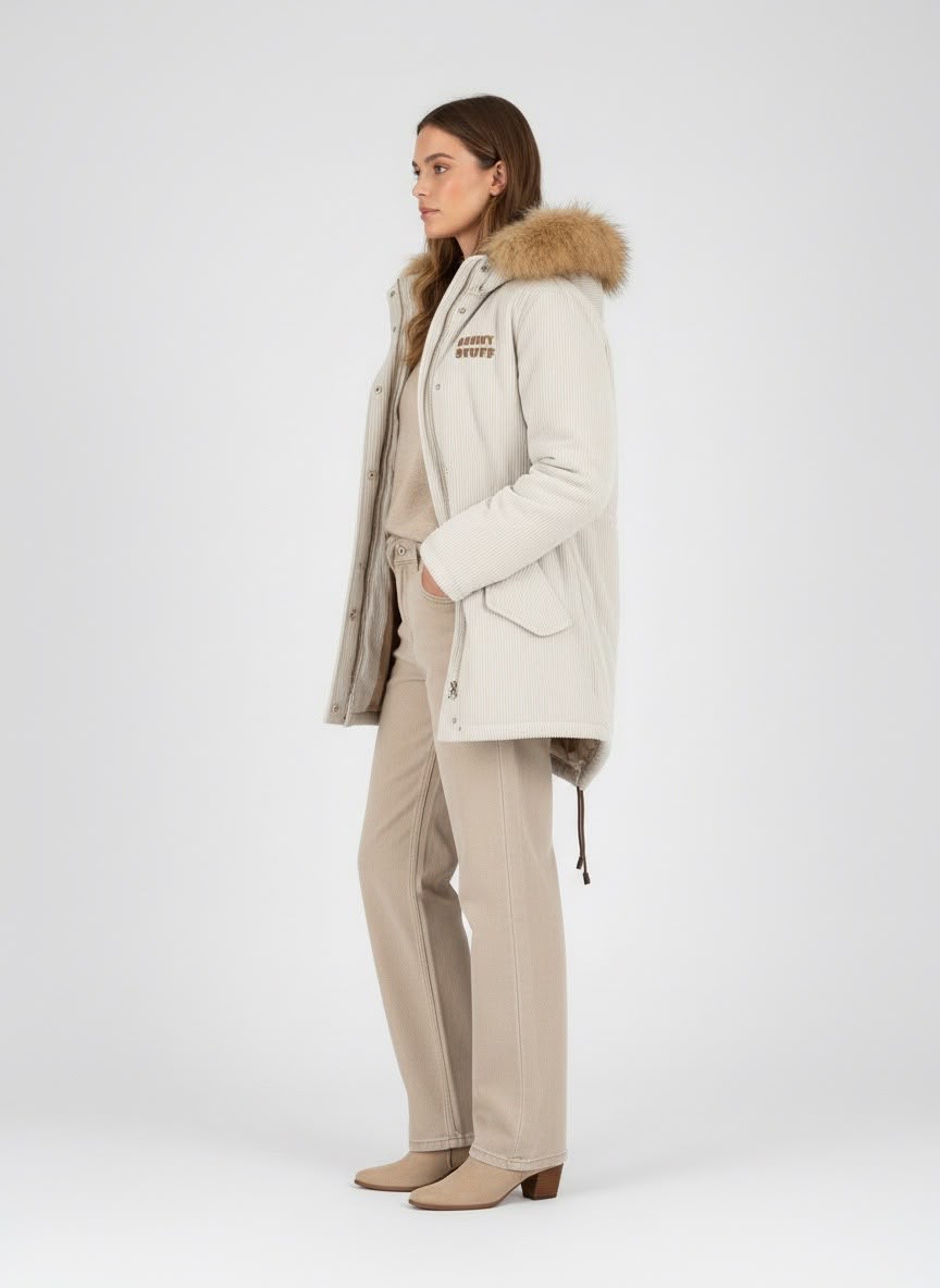 Parka donna in velluto a coste Saint Barth
