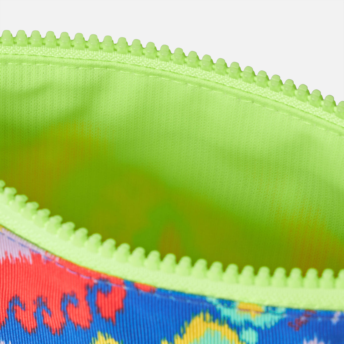 Pochette Saint Barth in nylon con stampa Ikat