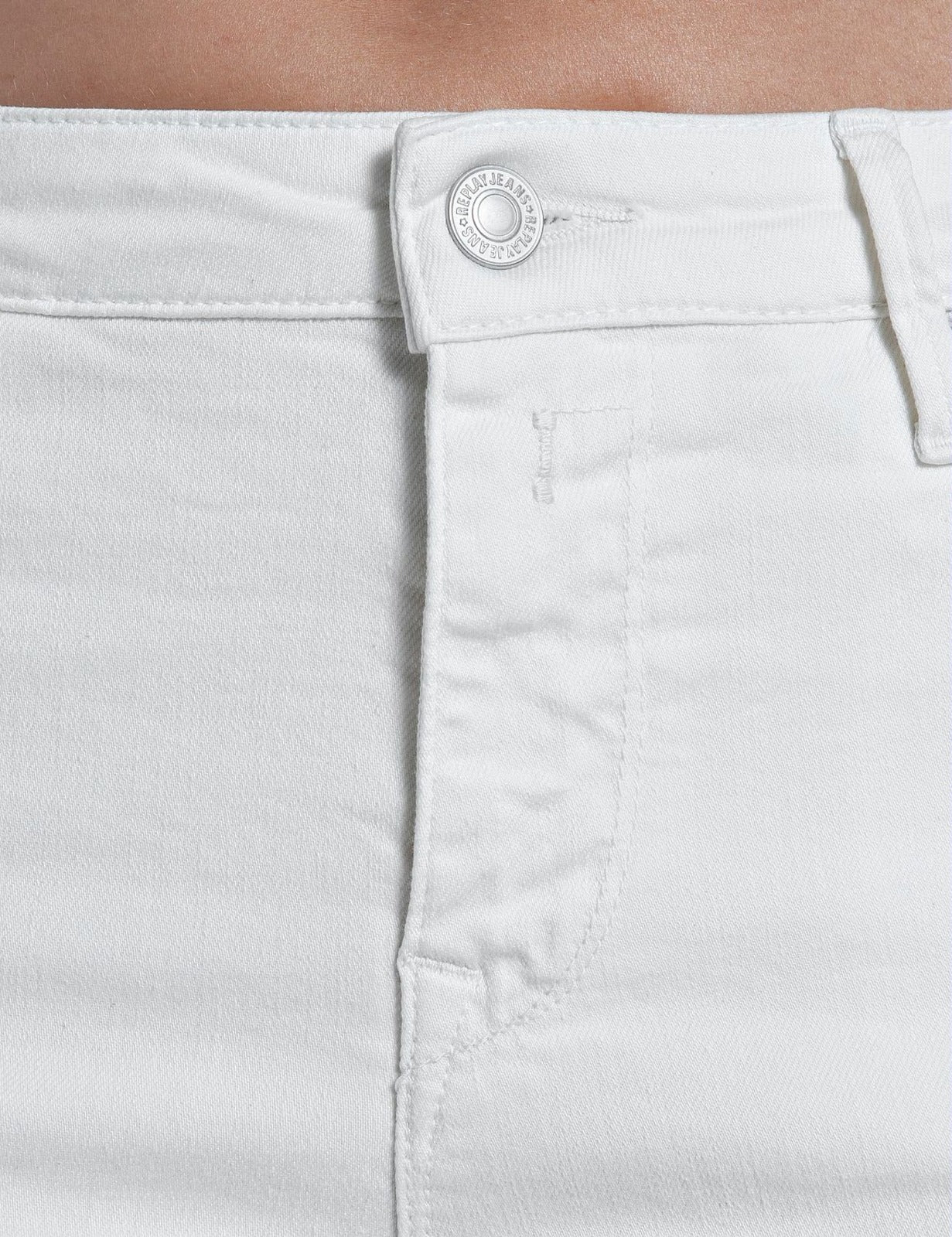 Jeans Zolie flare Replay bianco