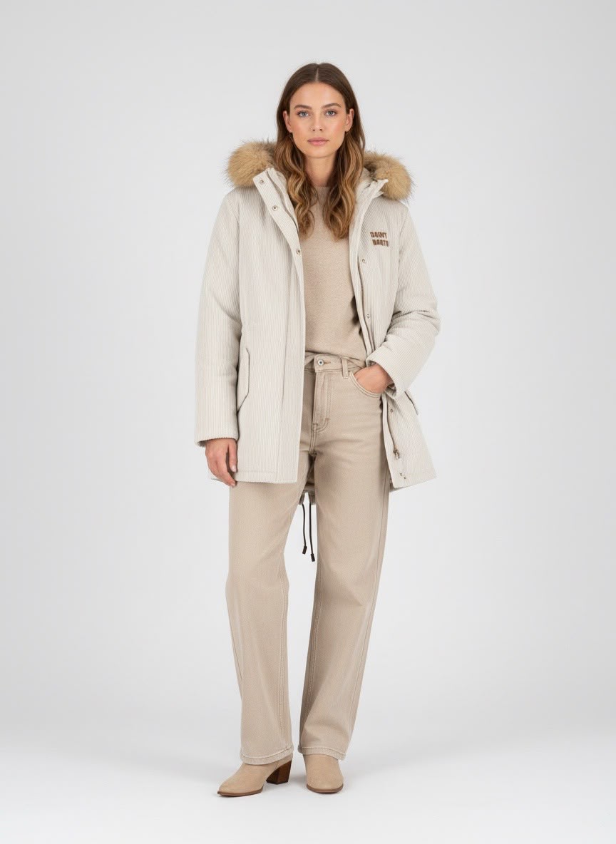 Parka donna in velluto a coste Saint Barth