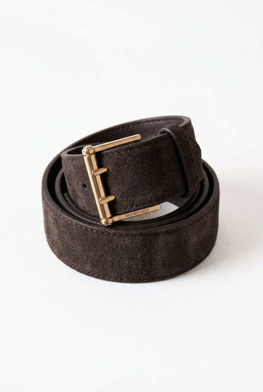 Cintura camoscio marrone  Borbonese