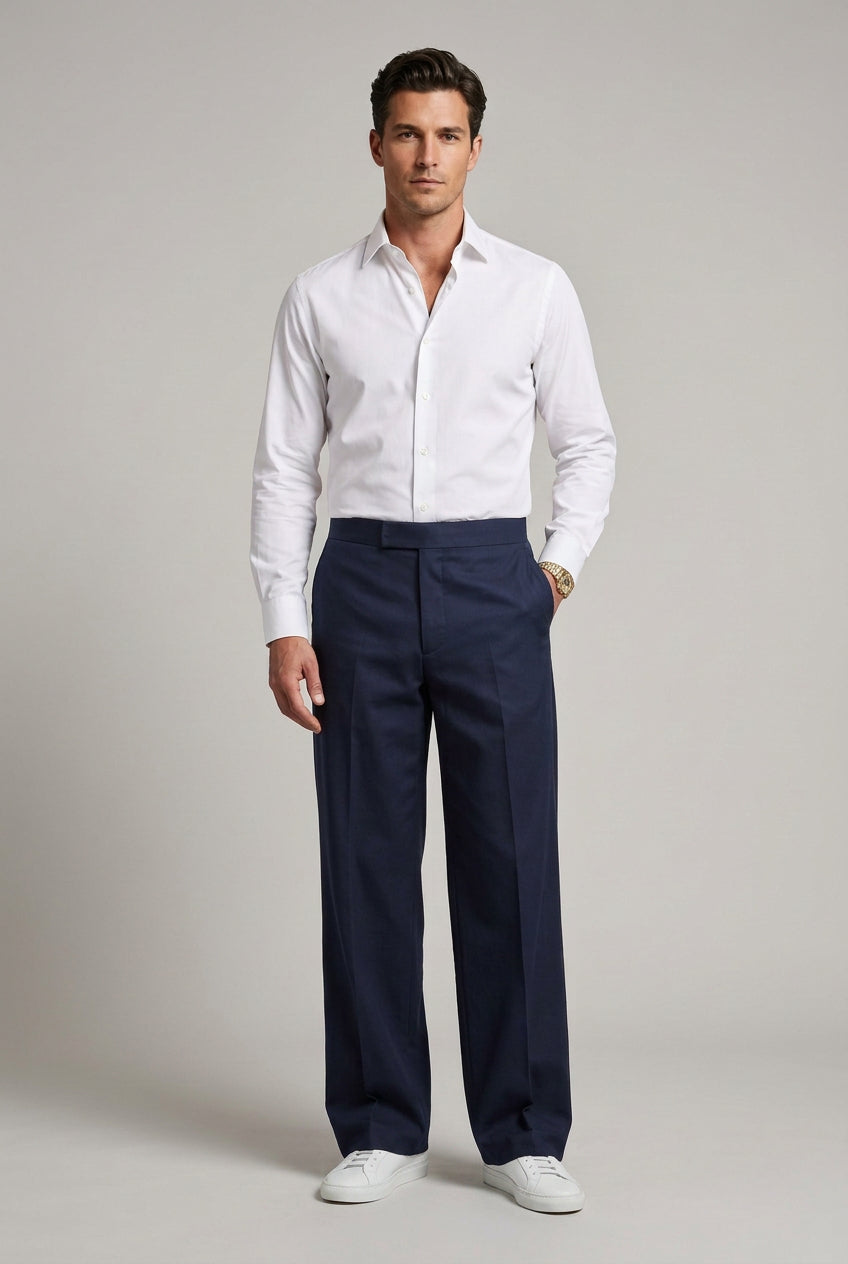 Pantalone palazzo blu Gino Gori