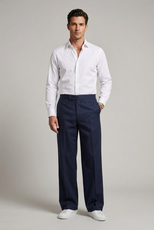 Pantalone palazzo blu Gino Gori