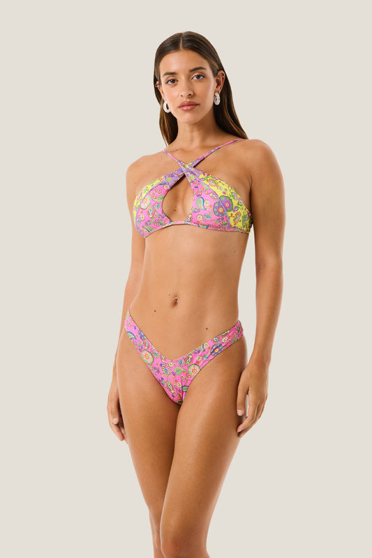 Bikini triangolo incociato e slip V 4GIVENESS