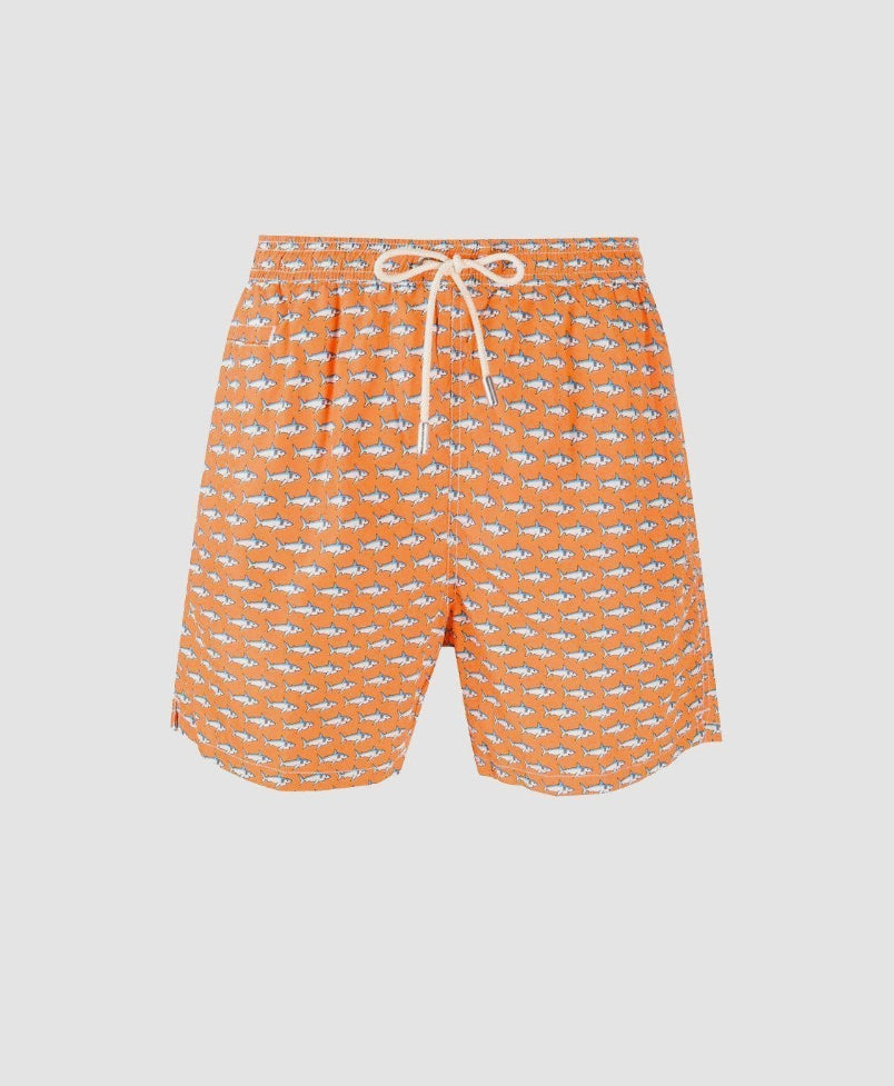 Boxer squali arancio MC2 Saint Barth