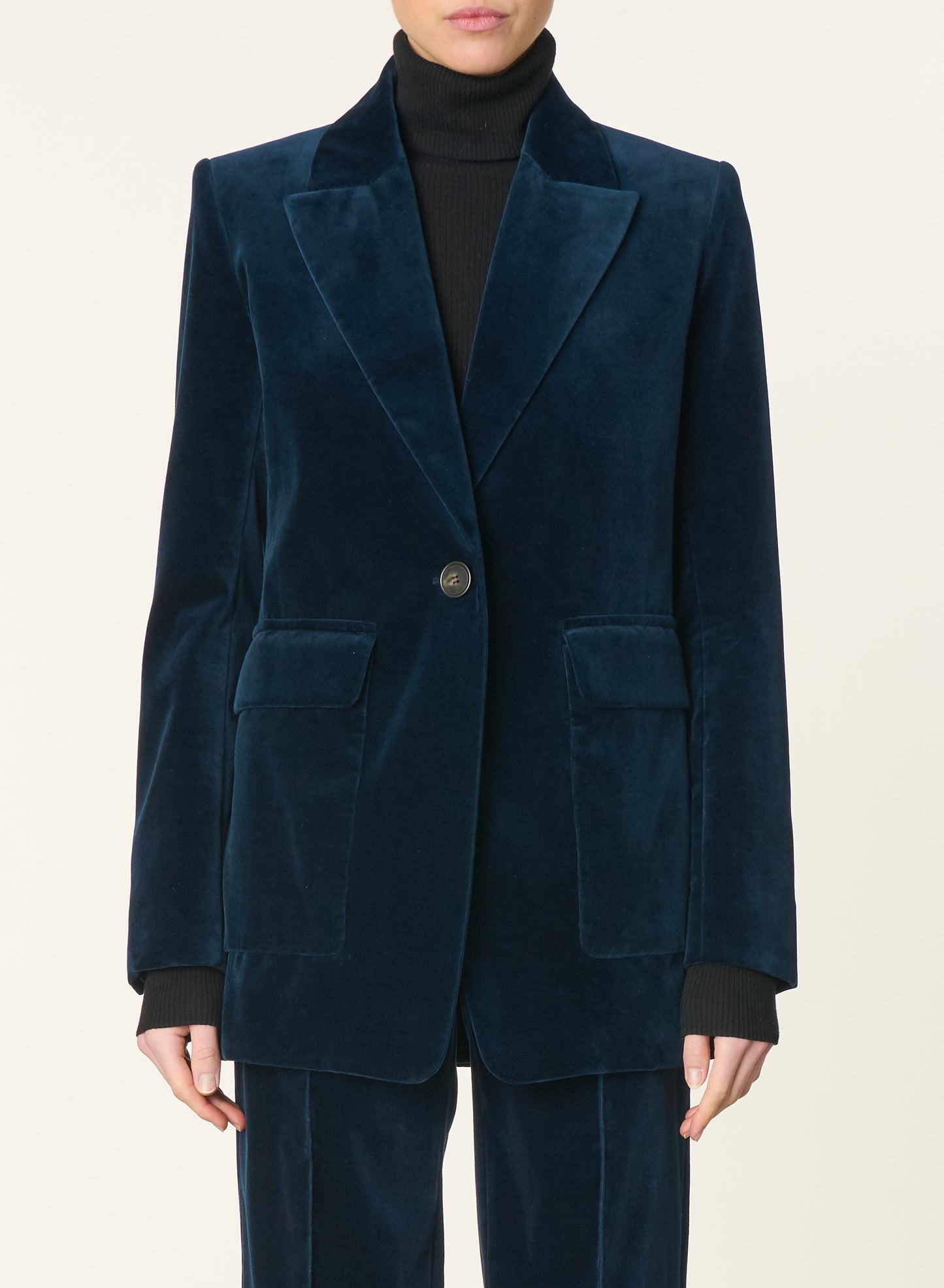 Giacca in velluto blu Vanessa Bruno