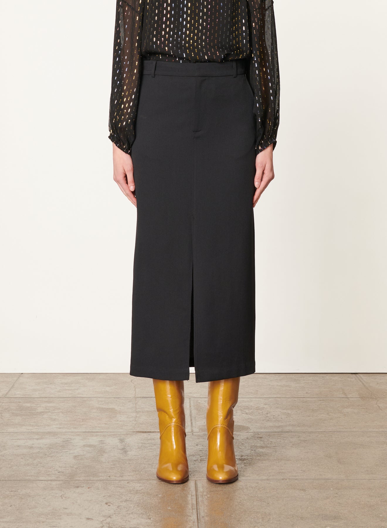 Gonna denna longuette spacco