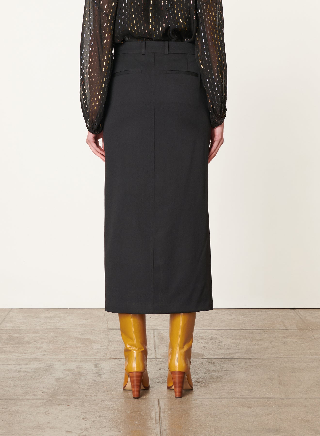 Gonna denna longuette spacco