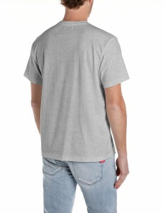 T-shirt grigia basic Replay