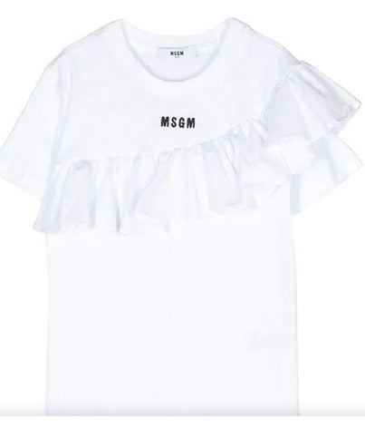 T-SHIRT BIANCA IN POPELINE