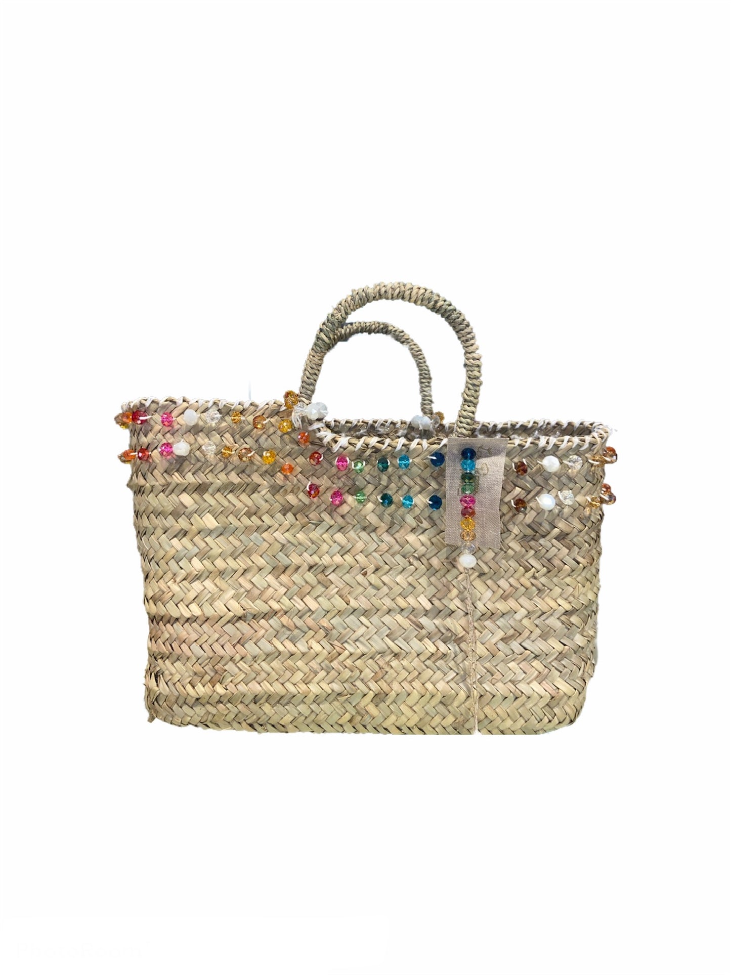 BORSA SHOPPER MEDIA PIETRE MULTICOLOR