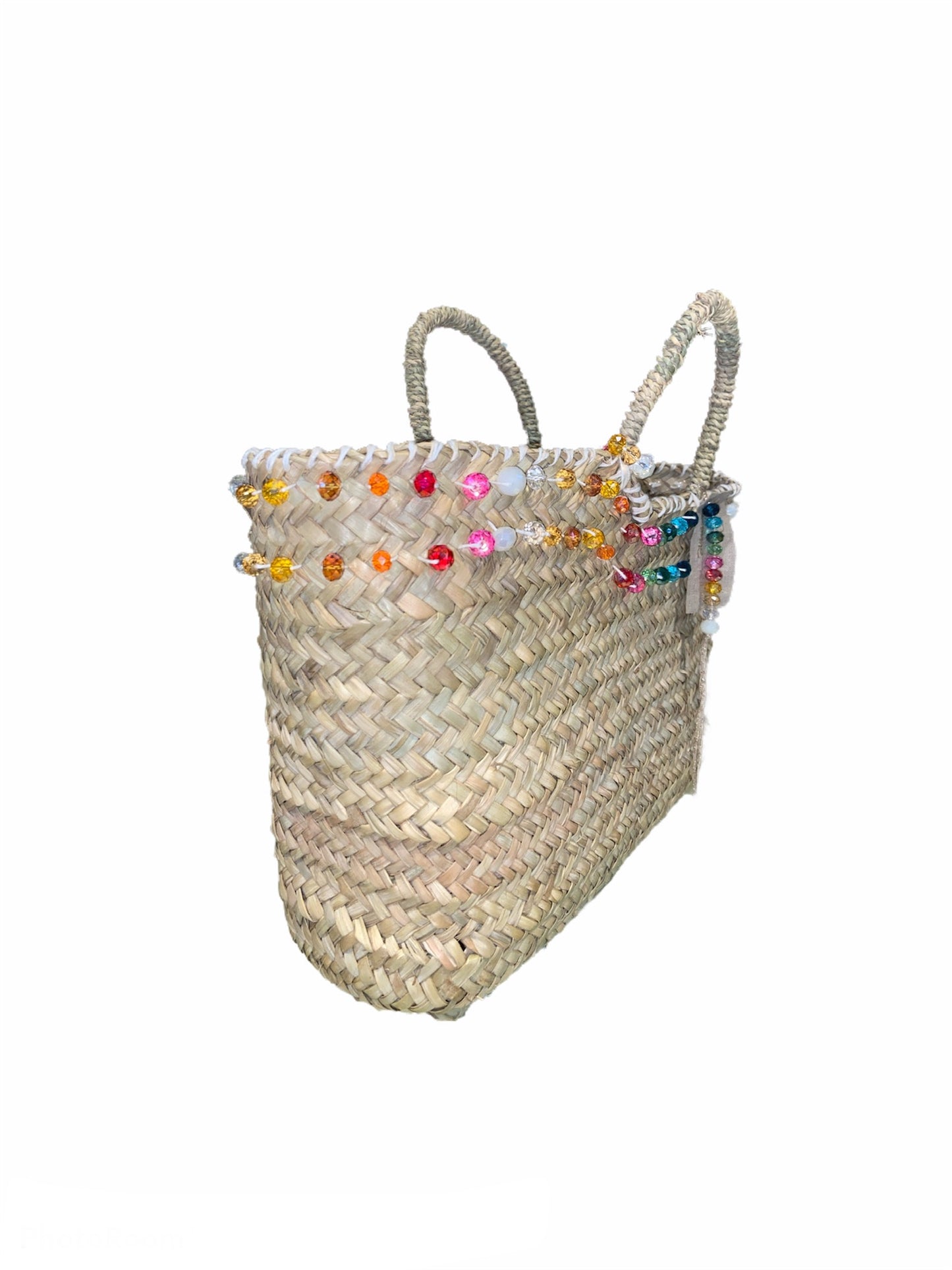 BORSA SHOPPER MEDIA PIETRE MULTICOLOR