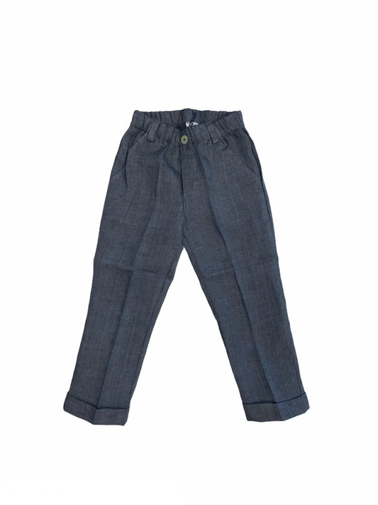 PANTALONE LINO GRIGIO