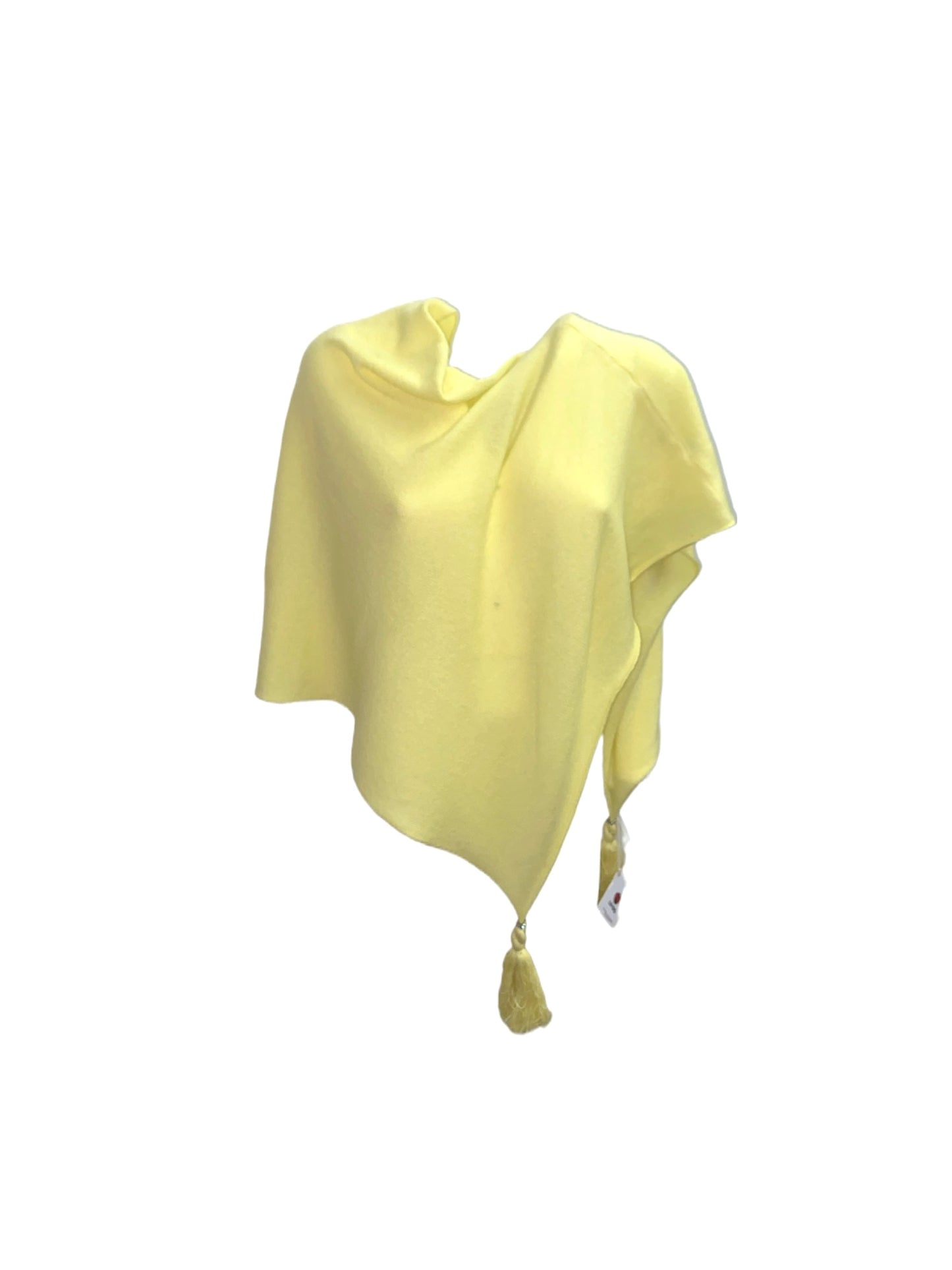 Poncho LDYBG 100% cashmere lime