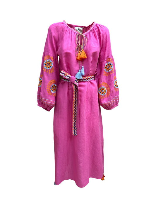 Kaftano Veronica Fuxia Benaras