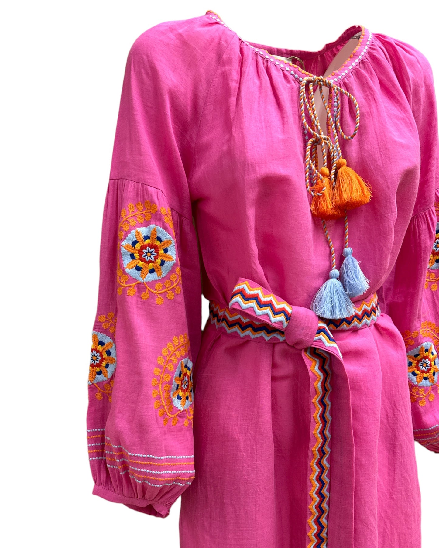 Kaftano Veronica Fuxia Benaras