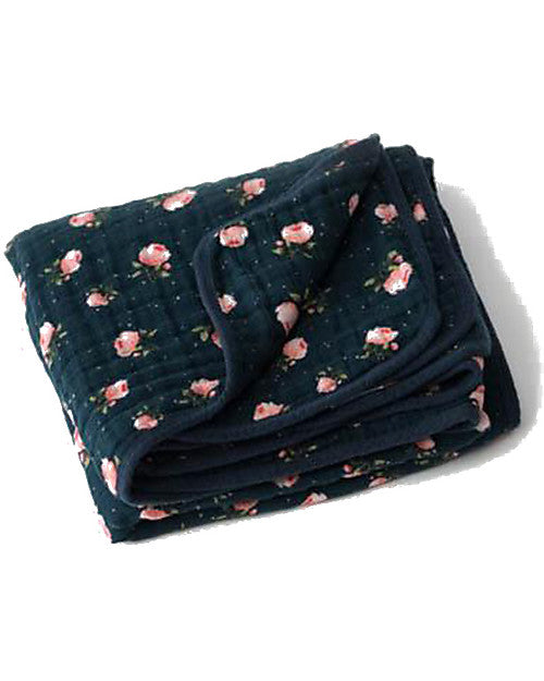 COPERTA TRAPUNTA MIDNIGHT ROSE