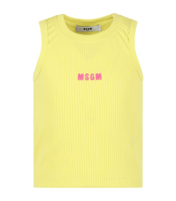CANOTTA  GIALLA MSGM