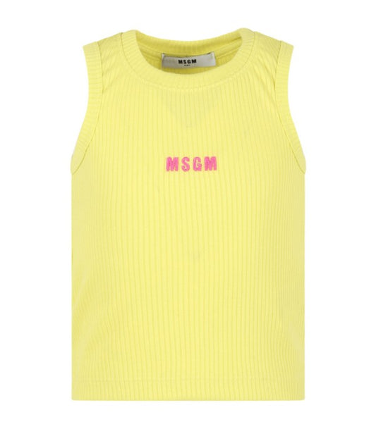 CANOTTA  GIALLA MSGM